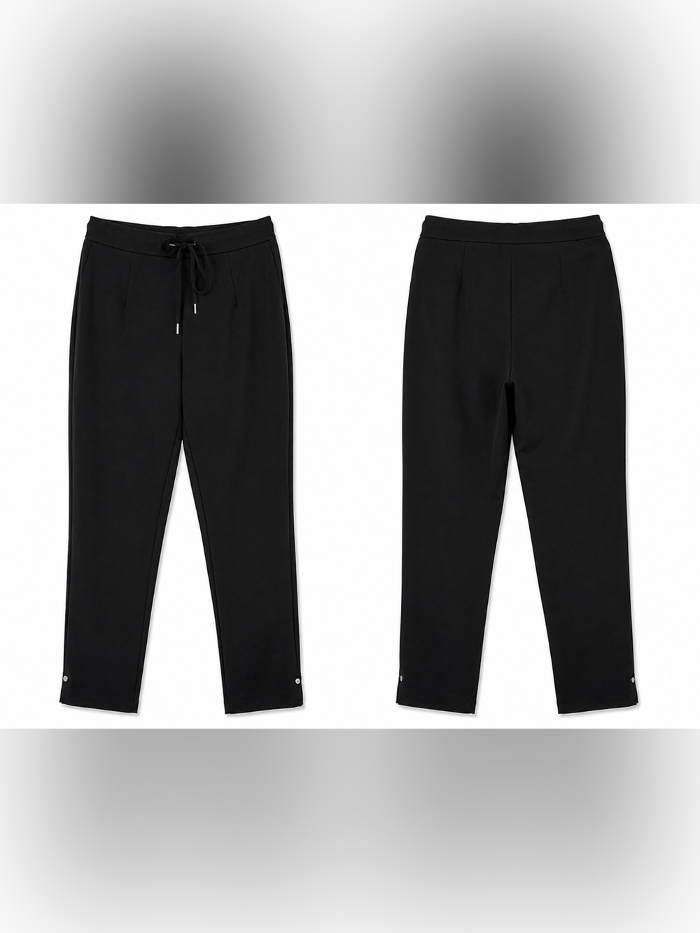 NEW (NWT) Women’s Zac & Rachel Black Drawstring Pull-On Dress Pants Size M
